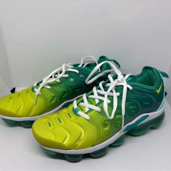 Women’s Nike Air Vapormax Plus - Green and Yellow - Picture 4 of 6